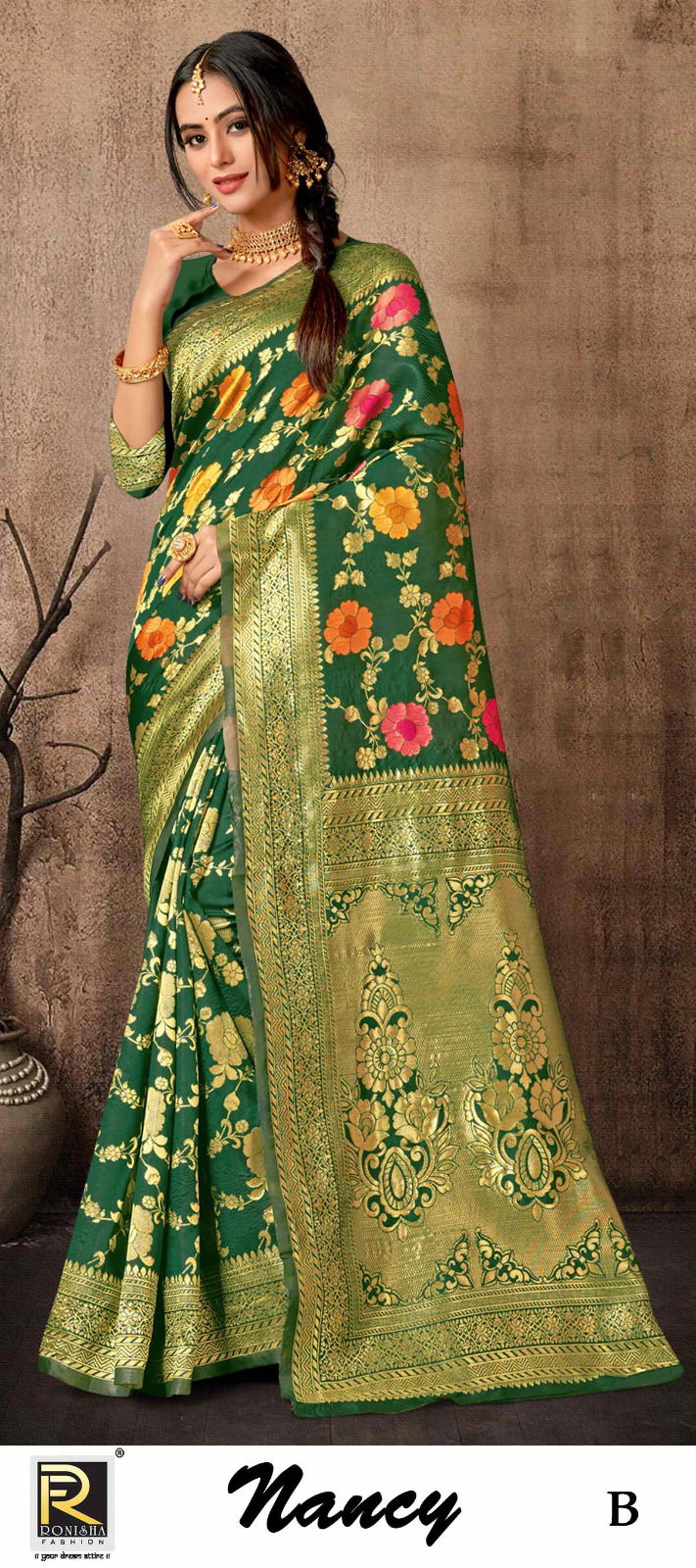 Ronisha Nancy Banarasi Silk Sarees Catalog
